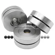4x Stainless Steel Speaker Spike Pad Ceramic Ball Steel Ball Damping Stand 46mm