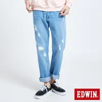 在飛比找樂天市場購物網優惠-EDWIN 503 BASIC 補釘加工中直筒牛仔褲-男款 