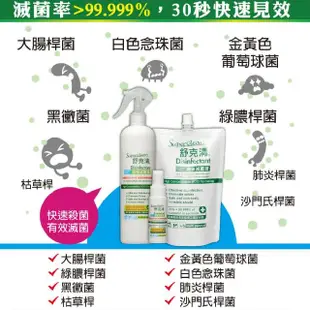 【Superclean 舒克清】環保滅菌液(補充包 600ml+日清瓶 500ml+隨身瓶 50ml)