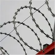 Razor Wire Barbed Wire Razor Ribbon Barbed Wire, 304 Stainless Steel Helical Barbed Roll Fence, Razor Wire Barbed Wire Coils