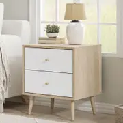 Adriana Bedside Table with Dresser Elegant Nightstand for Stylish Bedroom Storage