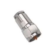 Hills Antenna UHF/PL-259 Male HEX Clamp Connector for RG-213 Cable - Nickel