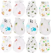 [Minkissy] Protective Gloves Cartoon Scratch Mittens for Boy Girl Mixed Styles Safe Harmless for Home Use for All Ages