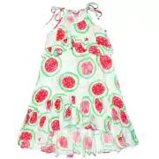 Double Frill Maxi Dress - Watermelon Hearts *RRP $129.95