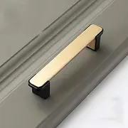 [Generic] Door Handle Modern Cabinet Door Handles and Knobs for Furniture Detachable Zinc Alloy Black Gold Furniture Handles Drawer Pulls Hardware(Color:Style 5)(Style 4)