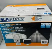 Sunforce Solar Triple Head Motion Activated Security Light 180 LED 1500 Lumens