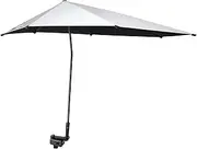 [G4Free] UPF 50+ Adjustable Beach Umbrella XL with Universal Clamp for Chair, Stroller, Wheelchair, Golf Cart, Bleacher, Patio