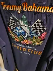 TOMMY BAHAMA XL EMBROIDERED...MARLIN SPEED CLUB.......NWT'S
