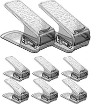 Huisuilinss Shoe Slots Organizer,Adjustable Shoe Stacker Storage Space Saver,Clear Shoe Space Saver Shoe Stacker Shoe Rack Holder Oraganizers for Closet Cabinet Storage
