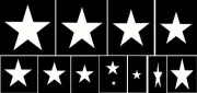 ~ITEM #572 OB Sign Stencil~star set