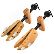 2PCS Professional Wood Shoe Stretcher Adjustable Width and Length Shoe