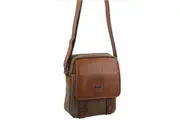 Pierre Cardin Men's Canvas Cross Body Messenger Bag Satchel Sling Pack