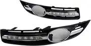 Car Flashing 2Pcs Car Halogen lamp DRL Daytime Running Light Compatible for VW Passat B6 2005 2006 2007 2008 2009 2010 2011 Fog Lamp(White)