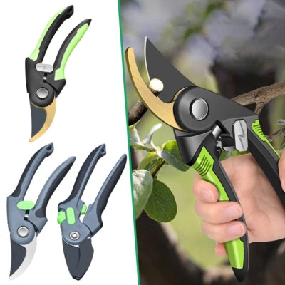 Secateurs Pruners Garden Pruning Shear PrunerCutter Bypass Hand Tool Scissors #T