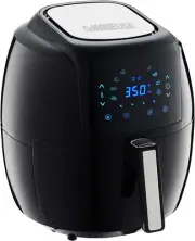 USA 1700-Watt 5.8-QT 8-in-1 Digital Air Fryer with Recipe Book, Black