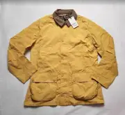 New men's L Barbour x Vineyard Vines Ashby Showerproof jacket in color Honey