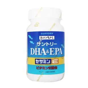 【SUNTORY 三得利】 DHA ＆ EPA + 芝麻明E (120錠/瓶)-3瓶組$1640/瓶