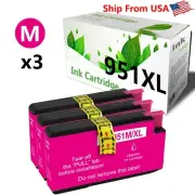 (3PK,Magenta) Ink Cartridge 951 XL for OfficeJet Pro 251DW Printer