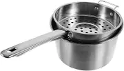 MOTHNUR Convenient Strainer Spoon Kitchen Large Colander Cold Shrimp Colander Set Easy to Clean