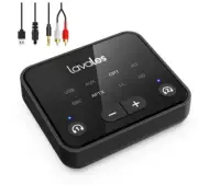 Lavales Bluetooth 5.3 Transmitter for TV to 2 Wireless Headphones/Speakers