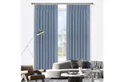 Crossroads Total Blockout Thermal Insulated Pleated Curtains Pair 213cm/221cm/250cm Drop