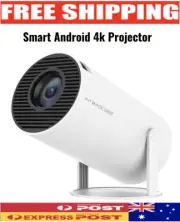 HY300 Pro 4K Android 11 Projector Dual WiFi BT5.0 Portable & Adjustable