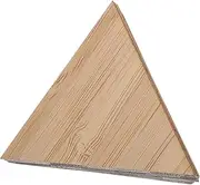 IWOWHERO 15Pcs DIY Triangle Bamboo Slices Unfinished Bamboo Tags for Crafts Safe Natural Material Double Sided for Hanging Tags Bookmarks Birthday Present