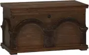 Wooden Arch Trunk Storage Chest, Small, Brown