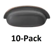 *10-PACK* GlideRite 2-1/2 in. Center-to-Center Oil Rubbed Bronze Bin Pulls