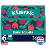 Kleenex Disposable Paper Hand Towels, 6 Boxes, 60 Tissues per Box (360 Total