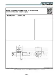 VDI40, Boring bar holder DIN 69880, Type E2 for inch tools, 1-1/4", 213.015.246