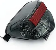 KIXURO Rear Tail Brake Turn Signals License Plate Integrated Light for 2001 2002 2003 GSXR600 GSXR GSX-R 600 K1 Motorcycle Light Motorcycle Turn Signal Light(Black Smoke)
