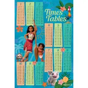 Disney Moana Times Tables Poster Home/Bedroom Wall Decor Display 91x61cm