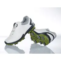 在飛比找蝦皮購物優惠-Ecco Soft Smooth 防水皮革高爾夫球鞋帶釘鞋底