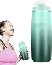 Cycling Water Bottle - 750ml Gradient Sports Water Container | Fast Drinking Nozzle, Portable Sports Drink Cup, Gym Supplies for Running Hiking