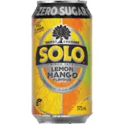 Solo Lemon Mango Zero Sugar Soft Drink Can 375ml
