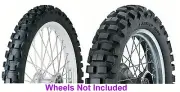 90/90-21 & 130/90-17 Dunlop D606 Tire Set For KLR650/XT600E/DR650SE/Transalp/BMW