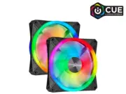 Corsair QL140 RGB Dual Fan Kit with Lighting Node Core ICUE 140mm RGB LED