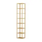 Artiss Shoe Rack Storage Cabinet Bamboo Organiser 8-tier 8 Pairs Stackable