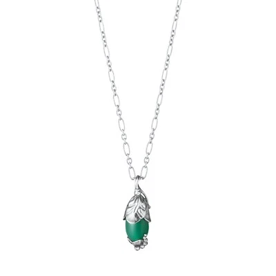Georg Jensen. Sterling Silver Pendant with Green Agate - Heritage 2024 - Limited