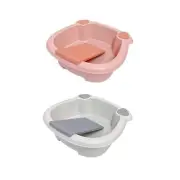 Laundry Wash Basin with Washboard, Washing Clothes Bucket Hand Wash Board Basin