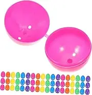 FUNNETOYU 50pcs Easter Egg Fillable Egg Eggs Paint Egg Dispenser Egg Cartons Egg Egg Cups Egg Tray Eggs Egg Fillers Eggs Fake Eggs Egg Holder Eggs Fillable Plastic