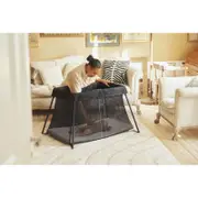 Baby Bjorn Travel Cot In Black Mesh - Metro Baby