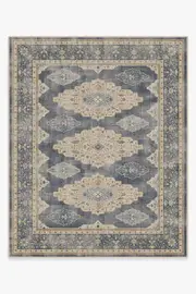 245' x 305' | Machine Washable Runner Rug | Kid & Pet Friendly | Indoor Rug | Maxine Dusk Blue Rug | Ruggable