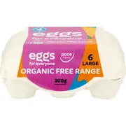 Pace Farm 6 Organic Large Free Range Eggs 300g