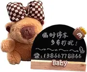 Parking Number Plate - Telephone Number Plate Vehicle Temporary Stop Sign Car Dashboard Parking - Capybara Design Car Parking Temporary Stop Number Card for Car, SUV, Truck Convertible Car