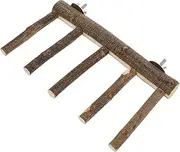 Parliky Parrot Cage Perch Stand Durable Bird Perch for Cage for Parrots Parakeets and Cockatiels Easy to Install Promotes Exercise and Chewing Long