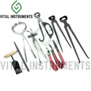 Farrier's Choice Horse Grooming Kit 10 Tools Set Custom Made High Quality