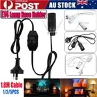 E14 Lamp Base Holder Power Cord Cable Switch Dimmer ON/OFF Button For Salt Lamp