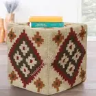 Decorative Pouf Book Stool Home Living Footstool Chair Cover Pouf Cover Ottoman